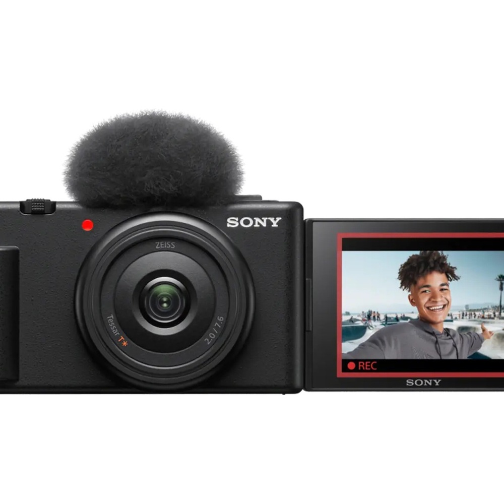 Sony ZV-1F Black Digital Camera with Flip Screen